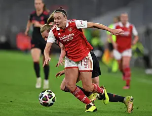 Bayern Munich V Arsenal Women 2022-23 Prints: Arsenal vs. Bayern Munich: A Battle in the UEFA Women's Champions League Quarterfinals