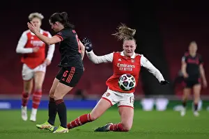 Arsenal Women V Bayern Munich Frauen 2022-23 Prints: Arsenal vs Bayern Munich: A Battle in the Women's Champions League Quarter-Finals