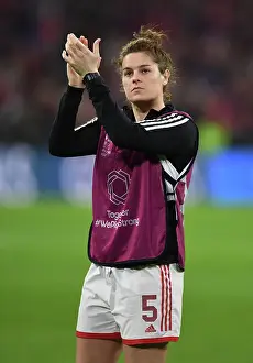 Bayern Munich V Arsenal Women 2022-23 Prints: Arsenal vs. Bayern Munich: A Battle in the Women's Champions League Quarter-Finals at Allianz Arena