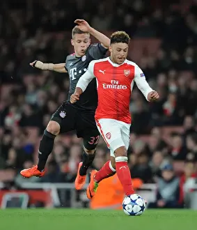 Arsenal V Bayern Munich 2016-17 Prints: Arsenal vs Bayern Munich: Oxlade-Chamberlain vs Kimmich Clash in Champions League Showdown