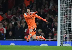 Arsenal V Bayern Munich 2015/16 Prints: Arsenal vs. Bayern Munich: Petr Cech in Action - UEFA Champions League 2015/16