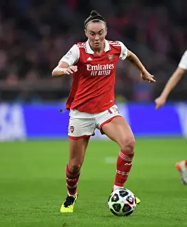 Bayern Munich V Arsenal Women 2022-23 Prints: Arsenal vs. Bayern Munich: A Quarter-Final Battle in the UEFA Women's Champions League at Allianz Arena