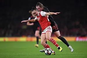 Arsenal Women V Bayern Munich Frauen 2022-23 Prints: Arsenal vs. Bayern Munich: A Quarter-Final Battle in the Women's Champions League at Emirates Stadium