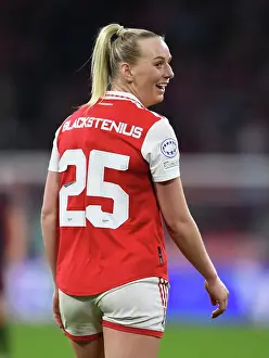 Bayern Munich V Arsenal Women 2022-23 Prints: Arsenal vs. Bayern Munich: A Quarterfinal Showdown in the Women's Champions League at Allianz Arena