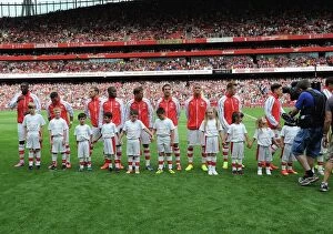 Arsenal v Benfica 2014-15 Collection: Arsenal vs Benfica - Emirates Cup 2014: The Team Line-Up