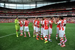 Arsenal V Benfica 2014-15 Prints: Arsenal vs Benfica at The Emirates Cup 2014: Arsenal Team Line-Up