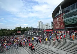 Arsenal V Benfica 2014-15 Prints: Arsenal vs Benfica: Football Rivalry at Emirates Stadium, 2014-15