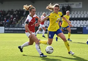 Arsenal Women V Birmingham City Ladies 2018-19 Prints: Arsenal vs Birmingham Women: Clash between Lia Walti and Chloe Arthur in WSL Action