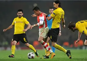 Arsenal V Borussia Dortmund 2014-15 Prints: Arsenal vs. Borussia Dortmund: A Champions League Showdown