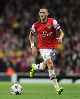 Arsenal V Borussia Dortmund 2013-14 Prints: Arsenal vs Borussia Dortmund: Kieran Gibbs in Action, 2013-14 UEFA Champions League
