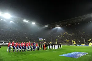 Borussia Dortmund V Arsenal 2013-14 Prints: Arsenal vs. Borussia Dortmund: UEFA Champions League Clash at Signal Iduna Park (2013-14)
