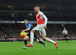Arsenal V Bournemouth 2015-16 Prints: Arsenal vs Bournemouth: A Battle Between Kieran Gibbs and Harry Arter (December 2015)