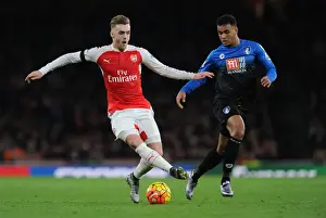 Arsenal V Bournemouth 2015-16 Prints: Arsenal vs Bournemouth: Calum Chambers vs Joshua King - Premier League Clash (December 2015)