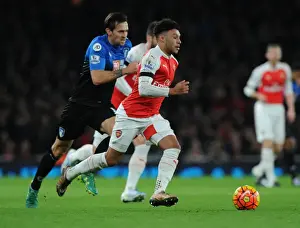 Arsenal V Bournemouth 2015-16 Prints: Arsenal vs Bournemouth: Oxlade-Chamberlain vs Daniels - Premier League Showdown (December 2015)