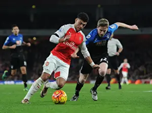 Arsenal V Bournemouth 2015-16 Prints: Arsenal vs Bournemouth: Oxlade-Chamberlain vs O'Kane - Premier League Showdown (December 2015)