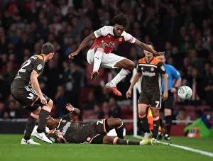 Arsenal V Brentford - Carabao Cup 2018-19 Prints: Arsenal vs. Brentford: Iwobi vs. Jeanvier in Carabao Cup Clash