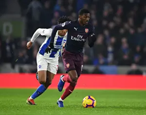 Brighton And Hove Albion V Arsenal 2018-19 Prints: Arsenal vs Brighton: A Battle of Wings - Maitland-Niles vs Bernardo (December 2018)