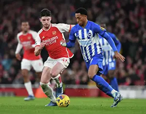 Arsenal vs Brighton: Declan Rice Closes In on Joao Pedro at Emirates Stadium (2023-24)
