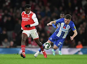 Arsenal vs Brighton: Eddie Nketiah Clashes with Billy Gilmour in Carabao Cup Showdown