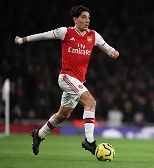 Arsenal vs Brighton: Hector Bellerin in Action at the Emirates Stadium