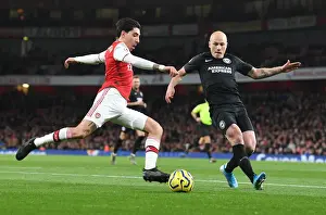 Arsenal vs Brighton: Hector Bellerin Clashes with Aaron Mooy in Premier League Showdown
