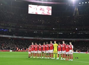 Images Dated 9th November 2022: Arsenal vs Brighton & Hove Albion - Carabao Cup Third Round: Pre-Match Line-Up at Emirates Stadium