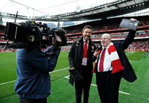 Arsenal V Brighton And Hove Albion 2017-18 Prints: Arsenal vs Brighton & Hove Albion: Fan Interview at Emirates Stadium