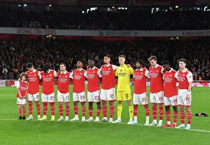 Arsenal vs Brighton & Hove Albion: Pre-Match Line-Up at Emirages Stadium - Carabao Cup Third Round, 2022-23