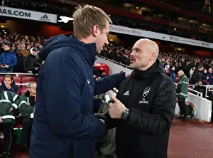 Arsenal vs. Brighton: Mikel Arteta and Graham Potter's Pre-Match Greeting (December 2019)