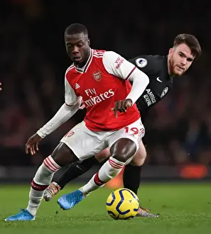Arsenal V Brighton And Hove Albion 2019-20 Prints: Arsenal vs Brighton: Pepe vs Connolly Clash in Premier League Showdown