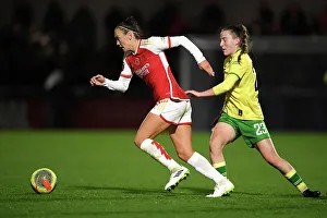 Arsenal Women V Bristol City Women - Conti Cup 2023-24 Prints: Arsenal vs. Bristol City: A Battle for Possession in the FA Women's Continental Tyres League Cup