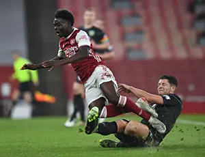 Arsenal V Burnley 2020-21 Prints: Arsenal vs Burnley: Bukayo Saka Faces Off Against James Tarkowski