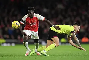 Arsenal vs Burnley: Bukayo Saka Faces Off Against Josh Brownhill in Premier League Clash (2023-24)