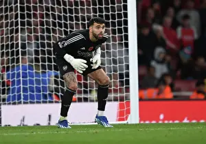 Arsenal vs Burnley: David Raya in Action at the Emirates Stadium (2023-24)