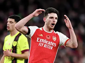 Arsenal vs Burnley: Declan Rice's Reaction - Premier League 2023-24