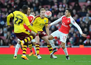 Arsenal V Burnley FA Cup 4th Rd 2016 Prints: Arsenal vs. Burnley: The Emirates FA Cup Battle, January 2016