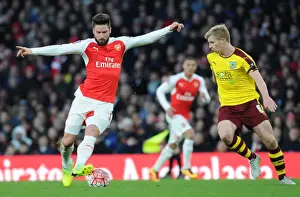 Arsenal V Burnley FA Cup 4th Rd 2016 Prints: Arsenal vs. Burnley: FA Cup Fourth Round Battle at The Emirates