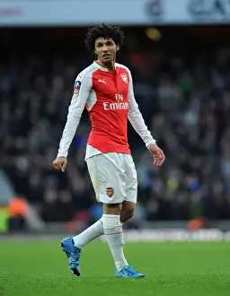 Arsenal V Burnley FA Cup 4th Rd 2016 Prints: Arsenal vs Burnley: FA Cup Showdown - Elneny's Determined Performance