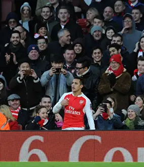 Arsenal V Burnley FA Cup 4th Rd 2016 Prints: Arsenal vs Burnley: The FA Cup Showdown - Sanchez and Barton's Epic Altercation