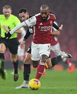 Arsenal V Burnley 2020-21 Prints: Arsenal vs Burnley: Lacazette Faces Off Against Brownhill in Premier League Clash