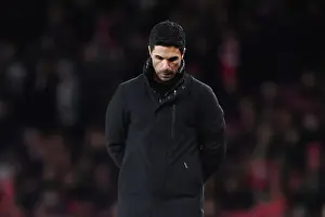 Arsenal vs Burnley: Mikel Arteta's Intense Focus at Emirates Stadium (2023-24)