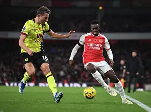 Arsenal vs Burnley: Nketiah Clashes with Berge in Premier League Showdown (2023-24)