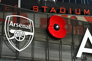 Arsenal vs. Burnley: Poppy Tribute at Emirates Stadium, Premier League 2014/15