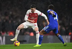 Arsenal V Cardiff City 2018-19 Prints: Arsenal vs. Cardiff: Jenkinson Clashes with Reid in Premier League Showdown