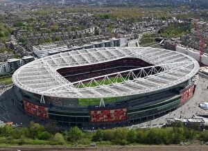 Emirates Stadium Collection: Arsenal vs Chelsea: Aerial View of Emirates Stadium, Barclays Premier League