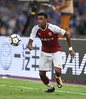 Images Dated 23rd July 2017: Arsenal vs. Chelsea: Alex Iwobi in Action during Pre-Season Friendly in Beijing, 2017