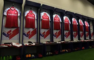 Arsenal vs Chelsea: Aligned Shirts in Arsenal Changing Room (Pre-Season Friendly 2017, Beijing)