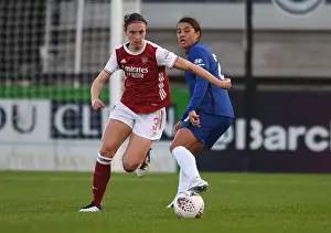 Arsenal Women V Chelsea Women 2020-21 Prints: Arsenal vs. Chelsea: A Battle in the FA WSL - Lotte Wubben-Moy vs. Sam Kerr
