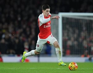Images Dated 24th January 2016: Arsenal vs. Chelsea: Bellerin's Thrilling Performance in the Premier League Showdown, London 2016