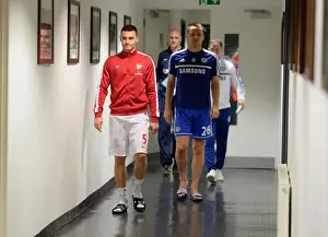 Arsenal V Chelsea 2013-14 Prints: Arsenal vs. Chelsea: Captains Face Off at the Emirates Stadium